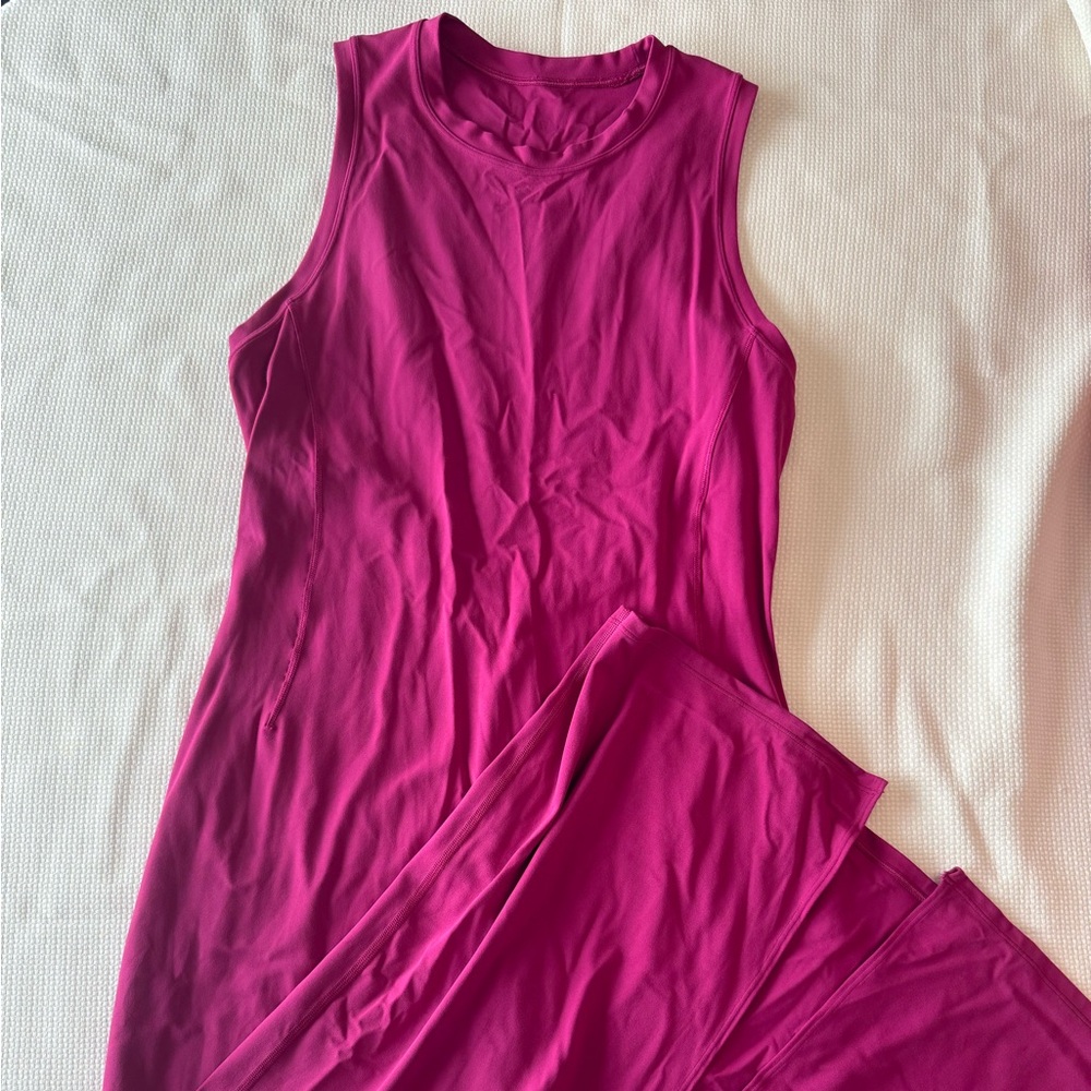 Lululemon Fuchsia Align Midi Dress size M